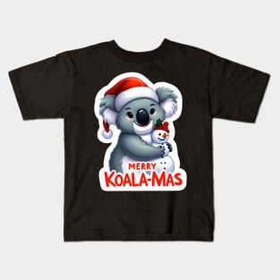 Merry Koala-Mas Kids T-Shirt